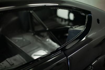 Datsun 280Z widebody restoration: Glasurit dark metallic black refinishing, build photograph 21 of 26