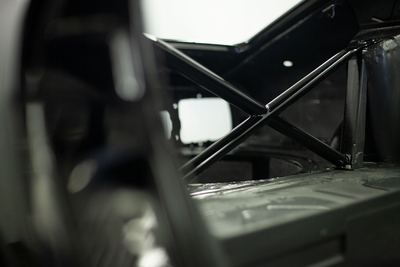 Datsun 280Z widebody restoration: Glasurit dark metallic black refinishing, build photograph 25 of 26