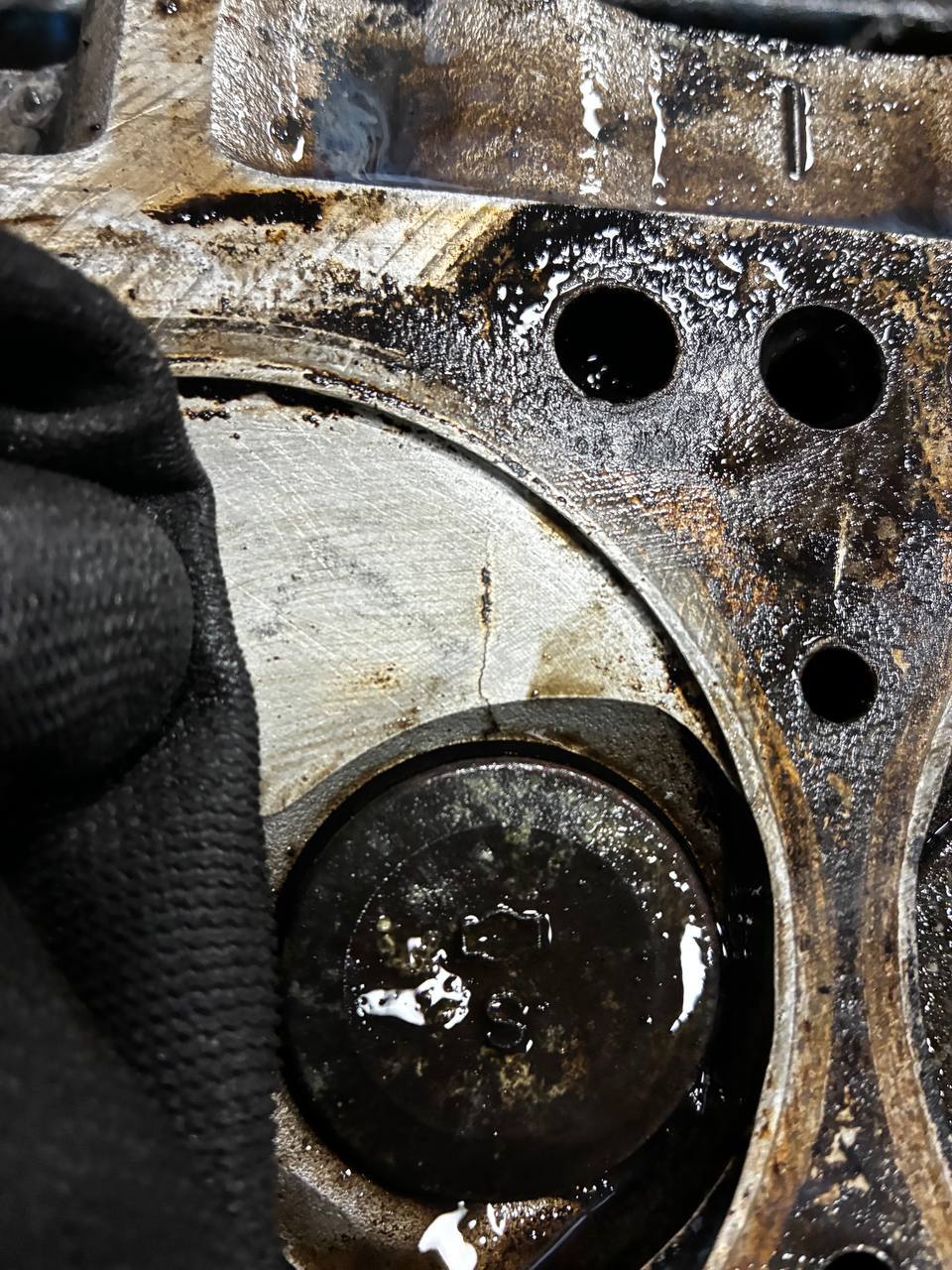 Corroded Datsun 240Z L24 exhaust valve — reason for full engine rebuild