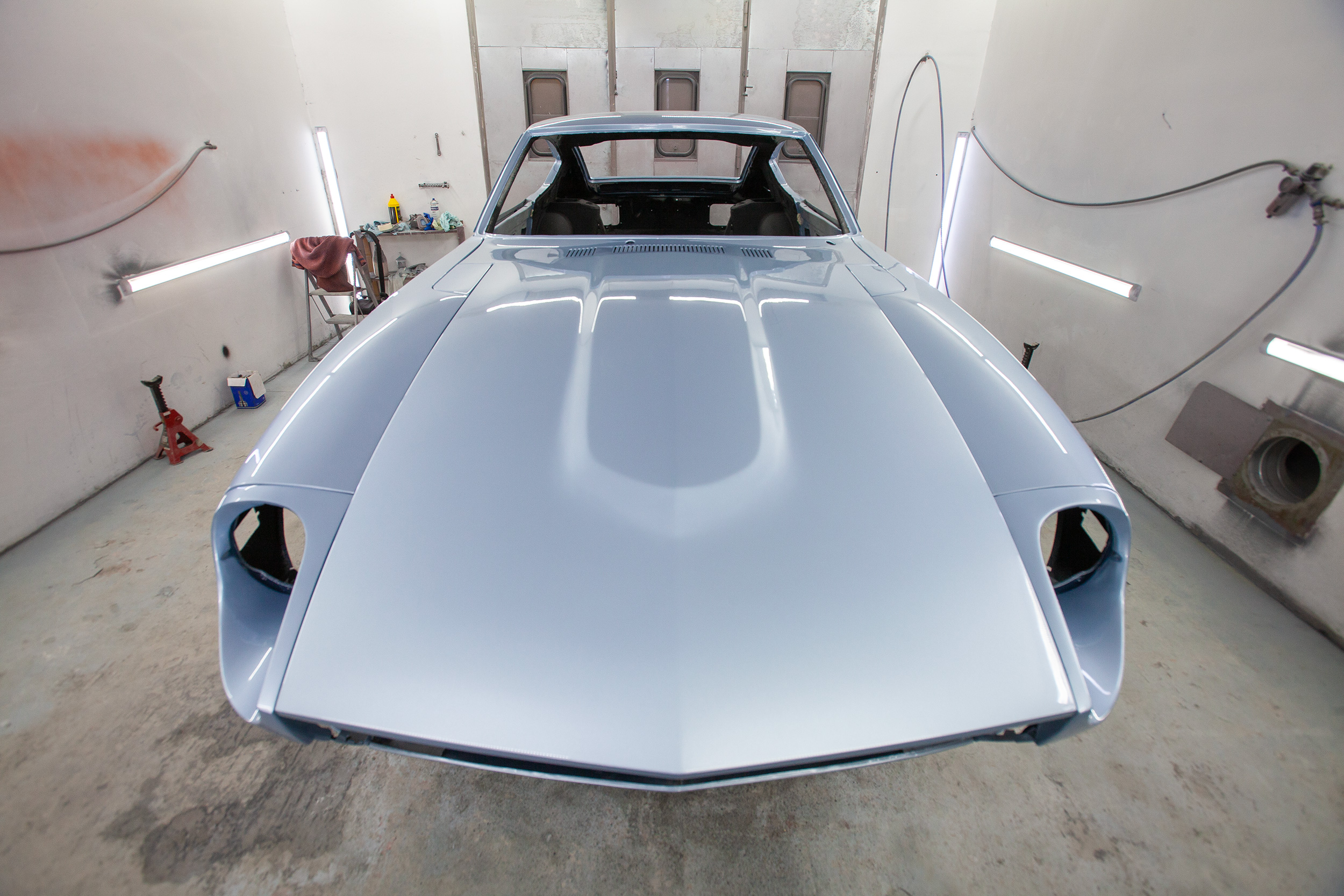 Datsun 240Z vernice Glasurit alla luce naturale — profondità del colore