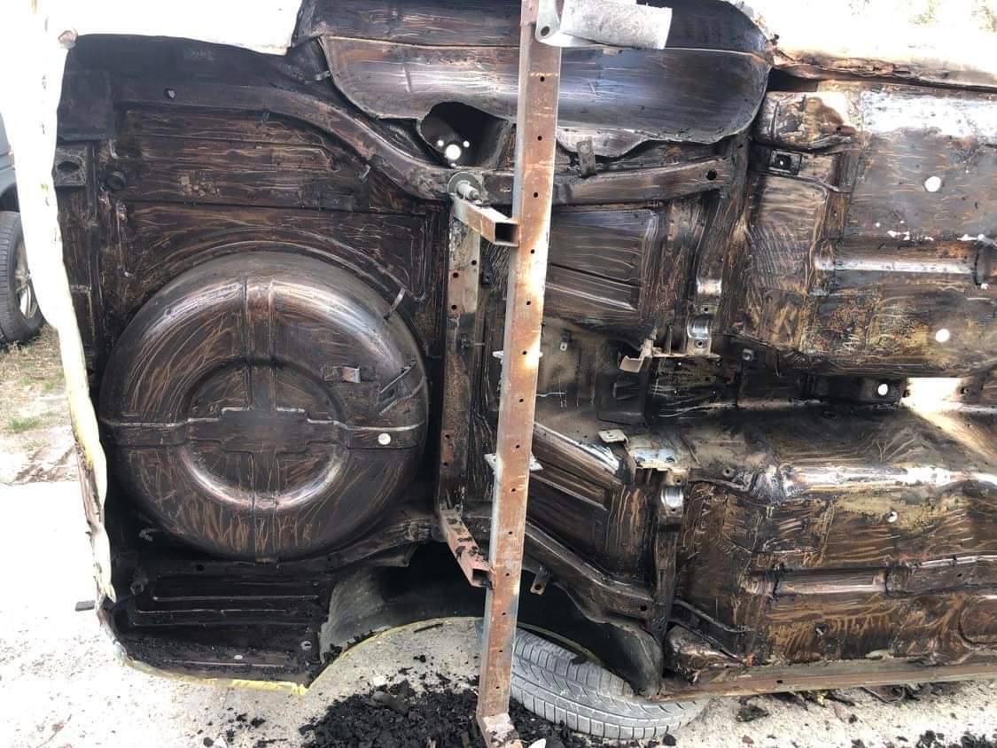 Datsun 240Z sandblasted to bare metal — full shell