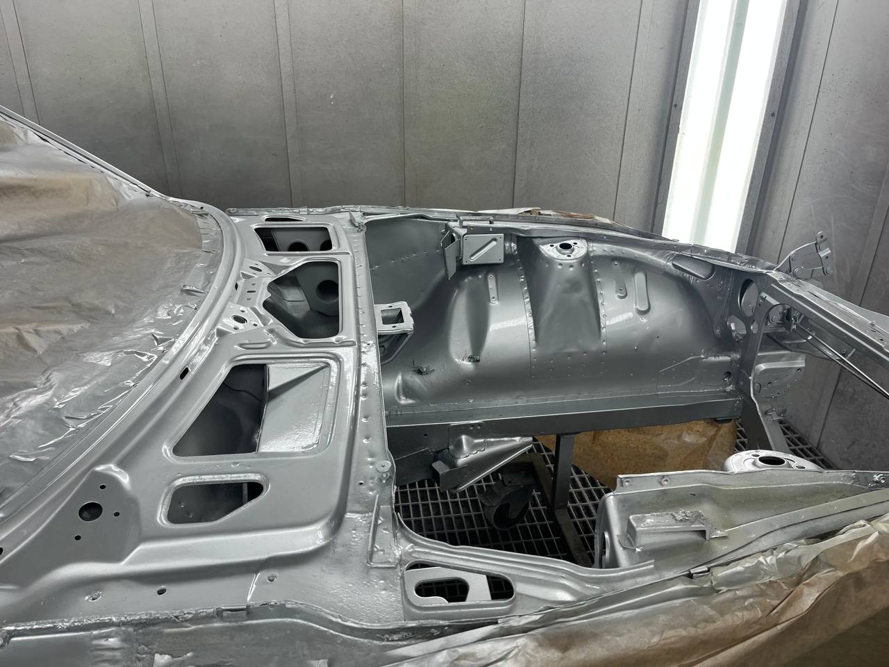 Datsun 260Z full silver respray complete — Bavaria Sports Cars restoration