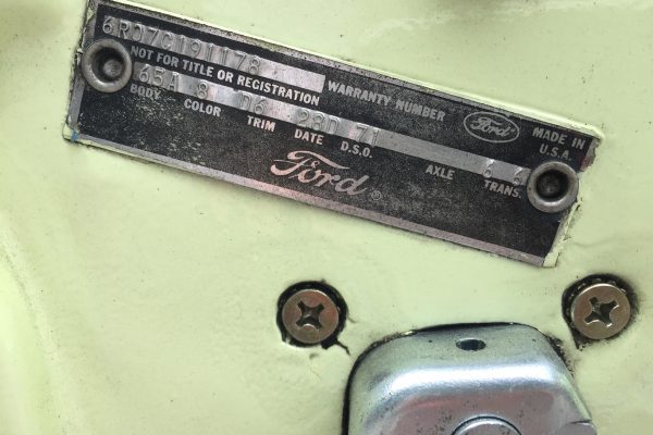 Mustang_Doorplate