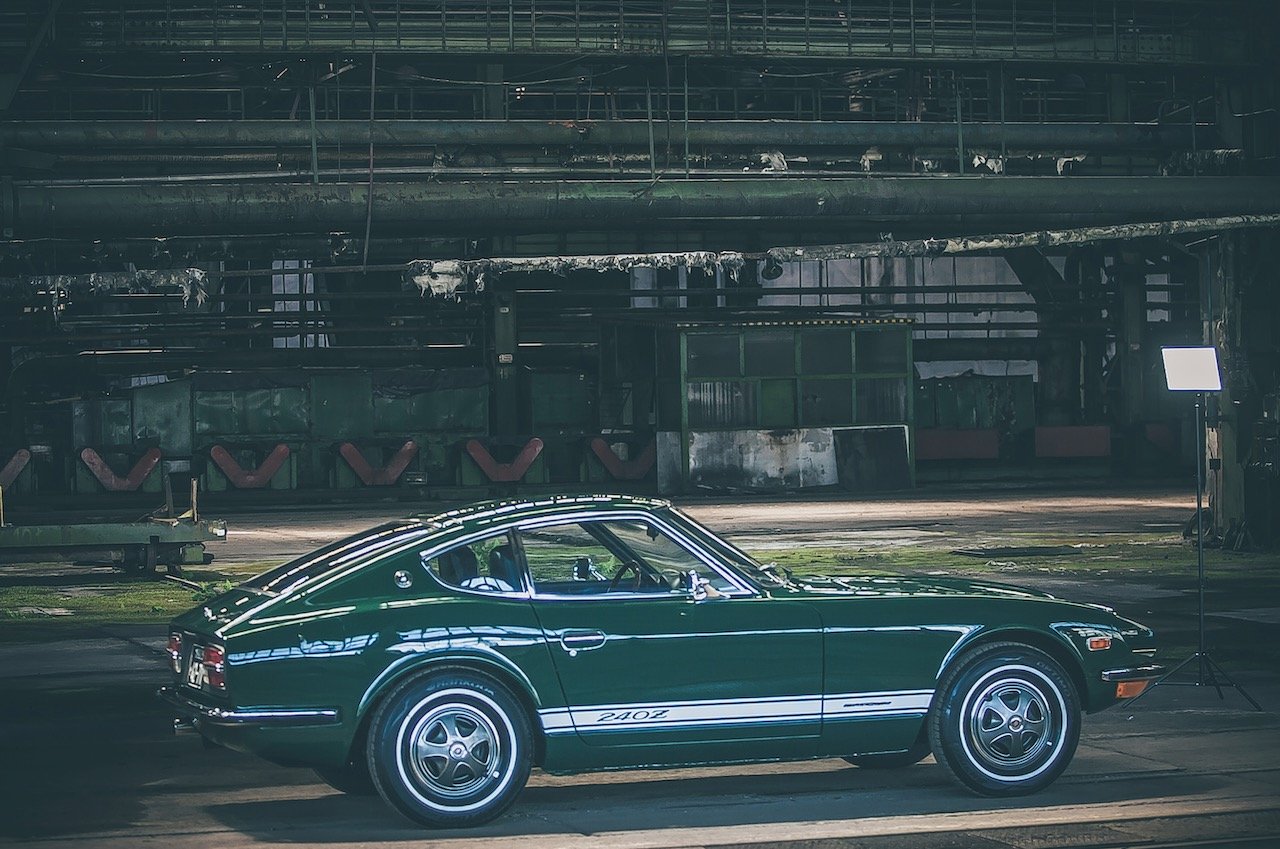 Racing green 1973 Datsun 240z zu verkaufen