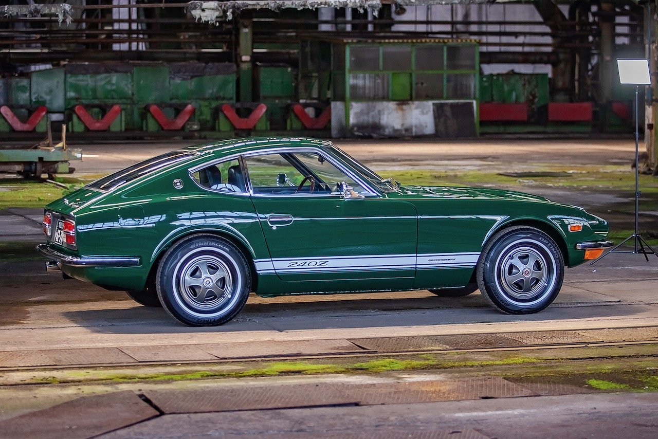 Racing green 1973 Datsun 240z zu verkaufen