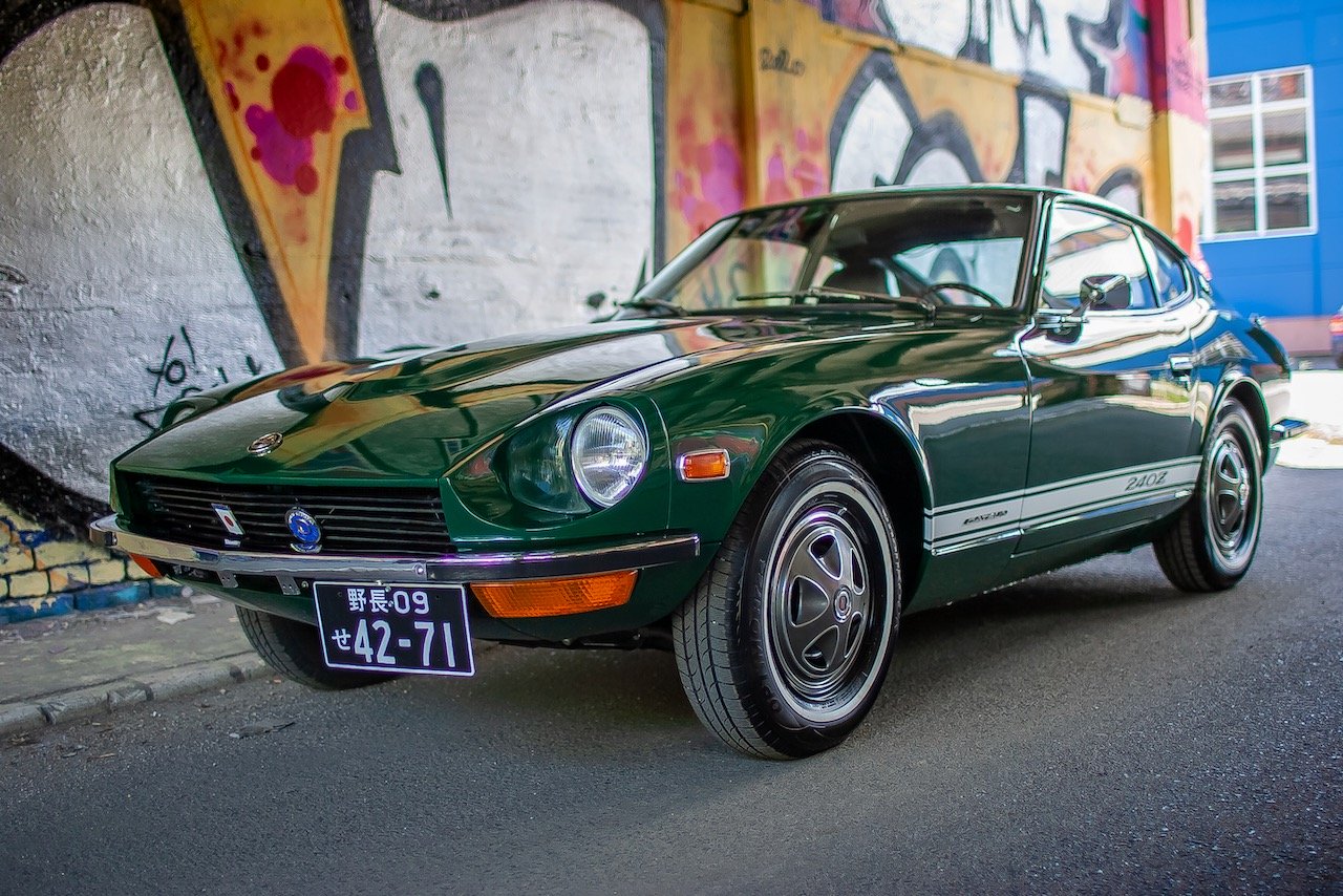 Racing Green Datsun 240z absolut neuwertigem Zustand restauriert zu verkaufen 1