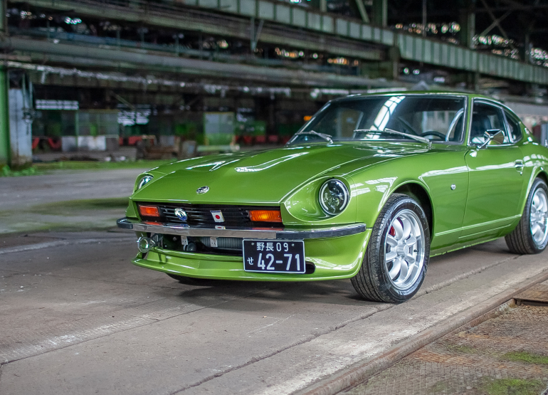 Avocado Green Datsun 280Z for Sale komplett restauriert 1976