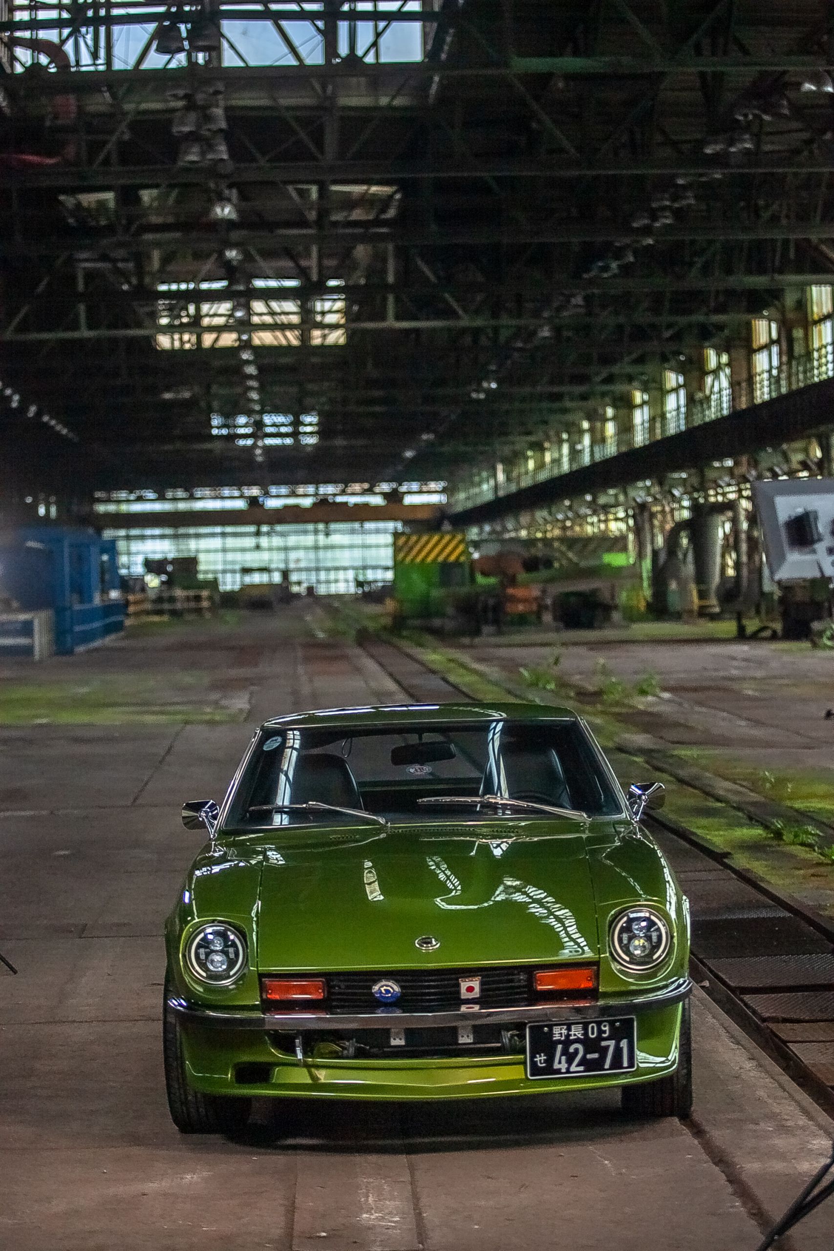 Fully restored 1976 DATSUN 280Z AVOCADO GREEN for sale with new front spoiler