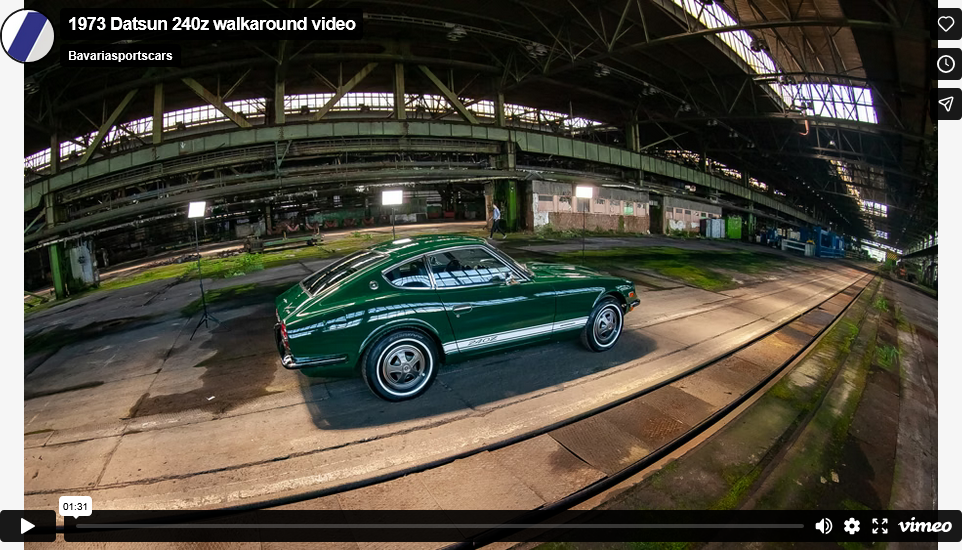 Fully restored 1973 Racing Green Datsun 240Z for sale