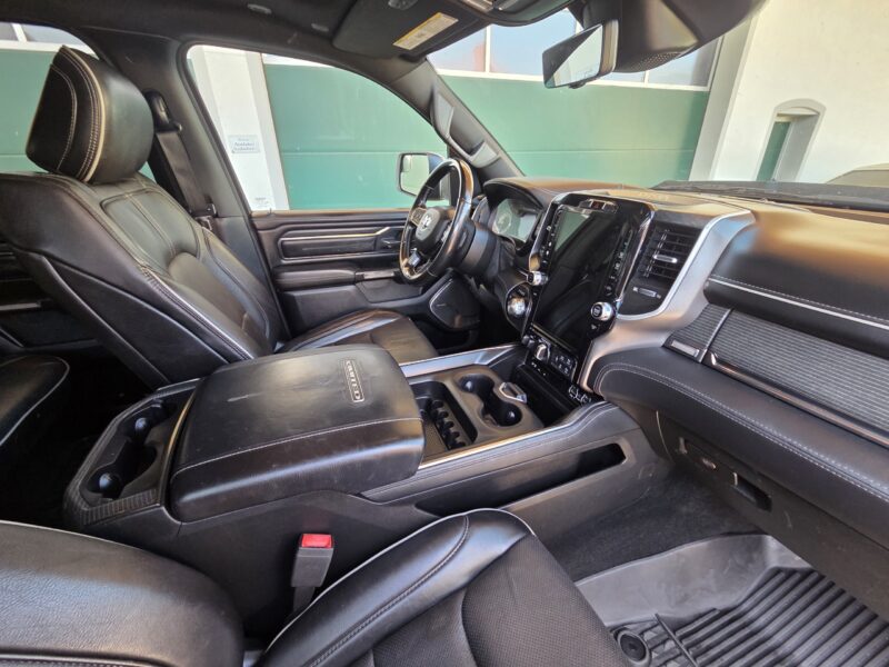 dodge Ram 1500 Gen 5 2022 Limited Black pickup truck interior and centre console