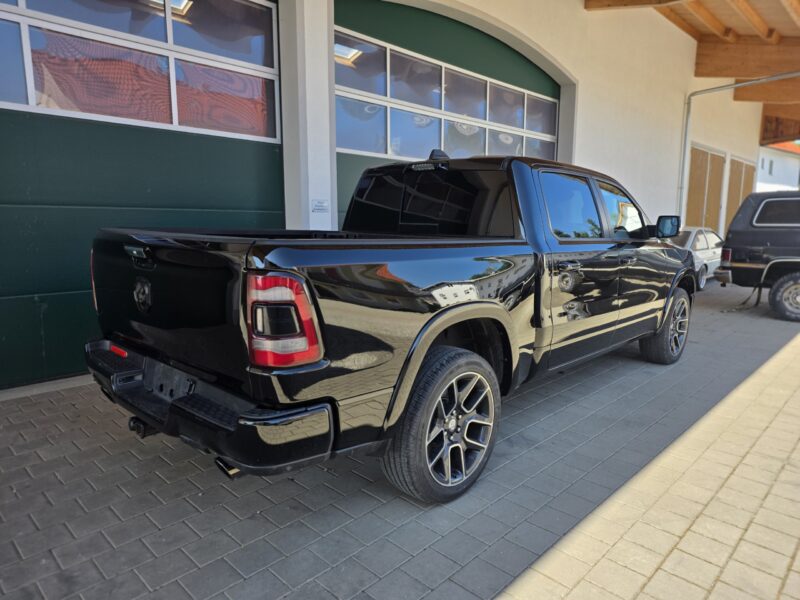 dodge Ram 1500 Gen 5 2022 Limited Black pickup truck rear right quarter panel profile image