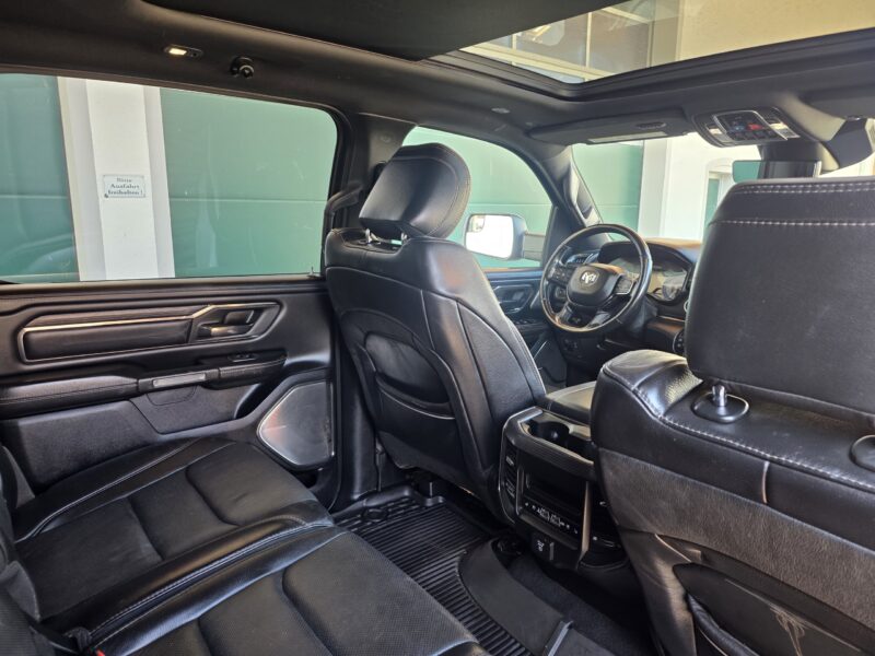 dodge Ram 1500 Gen 5 2022 Limited Black pickup truck interior sunroof