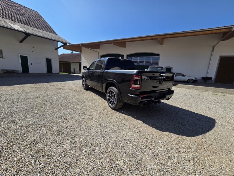 dodge Ram 1500 Gen 5 2022 Limited Black pickup truck rear left quarter panel